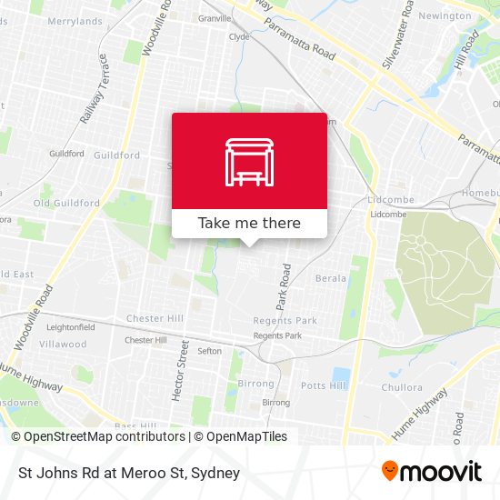 St Johns Rd at Meroo St map