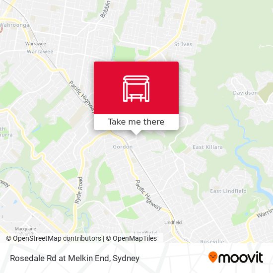 Rosedale Rd at Melkin End map