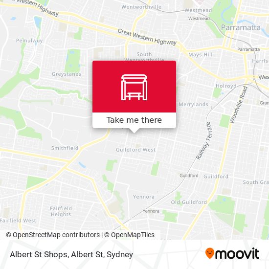 Albert St Shops, Albert St map