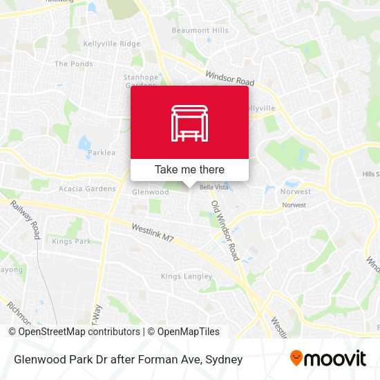 Glenwood Park Dr after Forman Ave map