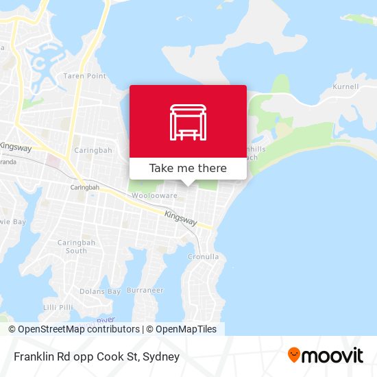 Franklin Rd opp Cook St map