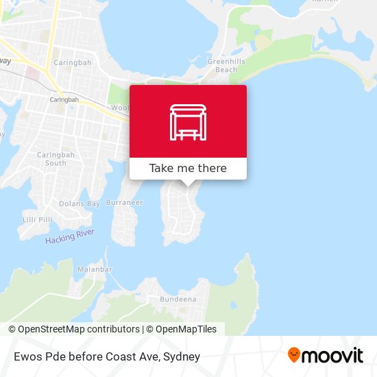 Ewos Pde before Coast Ave map