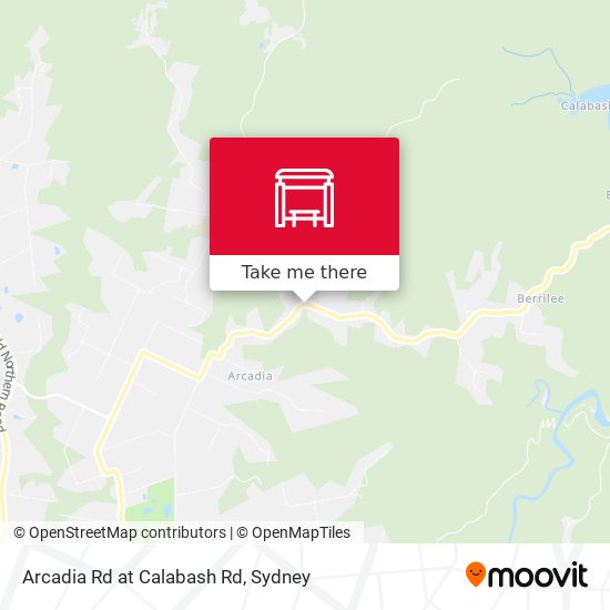Arcadia Rd at Calabash Rd map