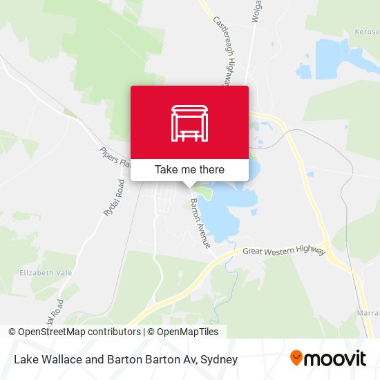 Lake Wallace and Barton Barton Av map