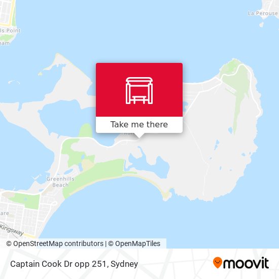 Captain Cook Dr opp 251 map