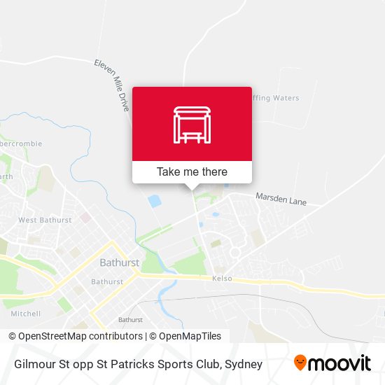 Gilmour St opp St Patricks Sports Club map
