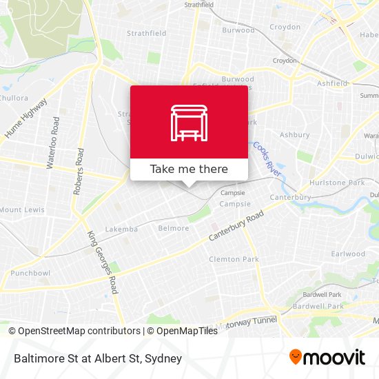 Baltimore St at Albert St map