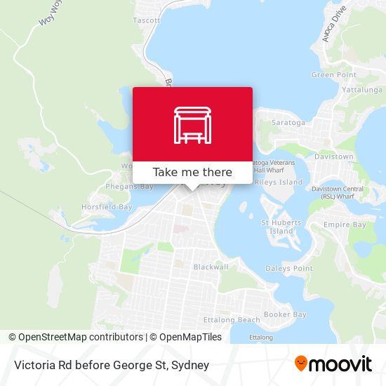 Mapa Victoria Rd before George St