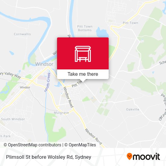 Plimsoll St before Wolsley Rd map