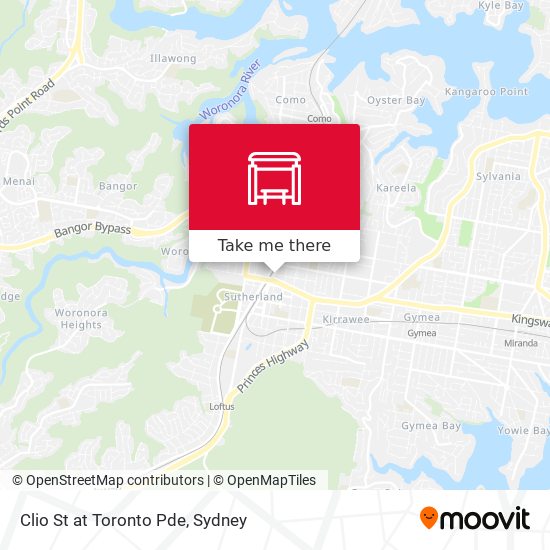 Mapa Clio St at Toronto Pde