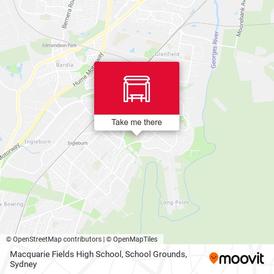 Macquarie Fields High School, School Grounds map