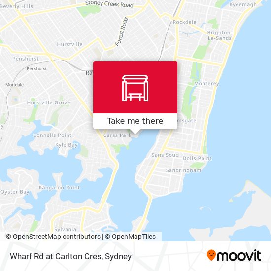 Wharf Rd at Carlton Cres map
