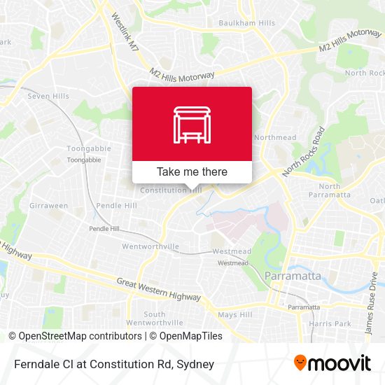 Ferndale Cl at Constitution Rd map