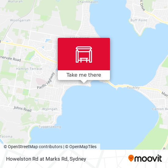 Howelston Rd at Marks Rd map