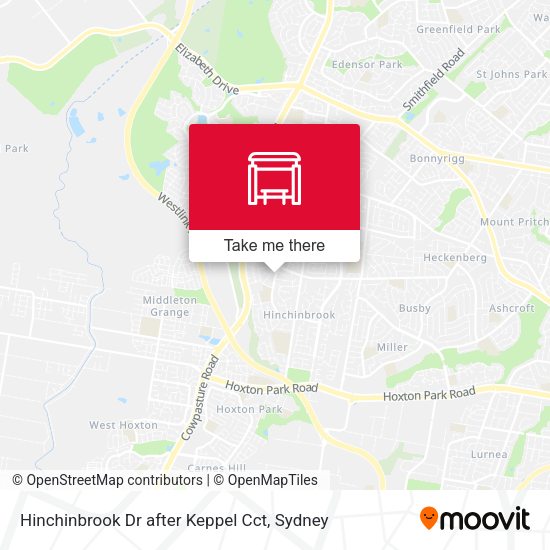 Hinchinbrook Dr after Keppel Cct map