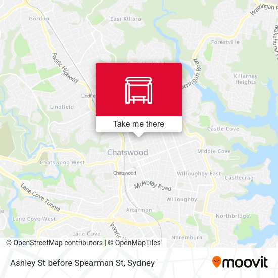 Ashley St before Spearman St map