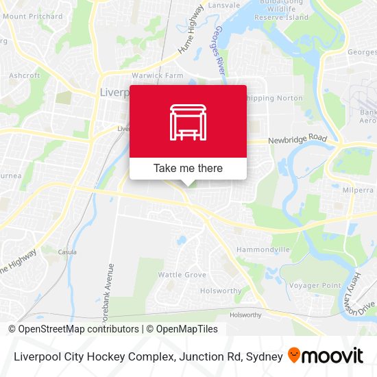 Liverpool City Hockey Complex, Junction Rd map