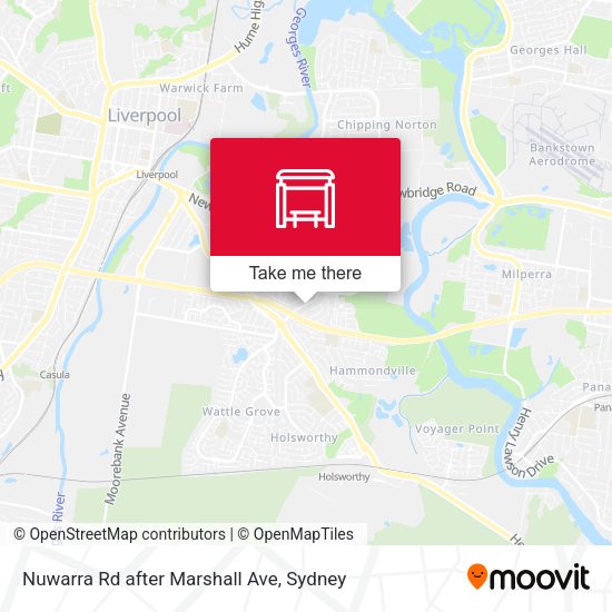 Nuwarra Rd after Marshall Ave map