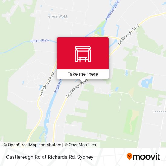 Castlereagh Rd at Rickards Rd map
