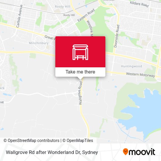 Wallgrove Rd after Wonderland Dr map