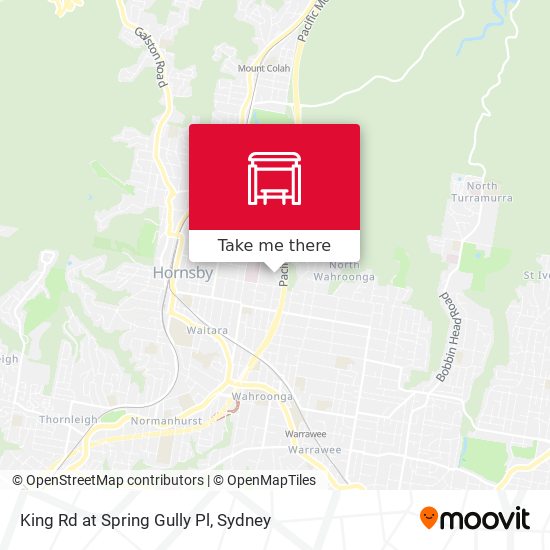 King Rd at Spring Gully Pl map