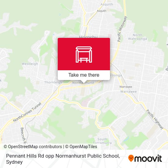 Pennant Hills Rd opp Normanhurst Public School map