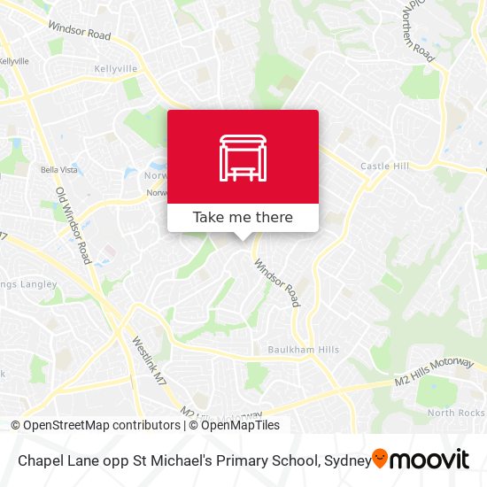 Chapel Lane opp St Michael's Primary School map