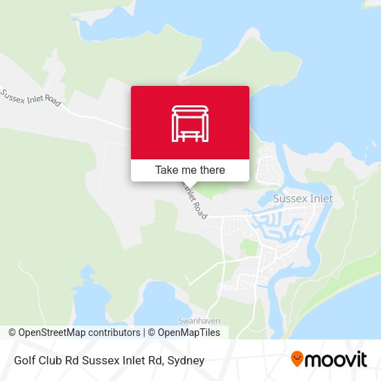 Golf Club Rd Sussex Inlet Rd map