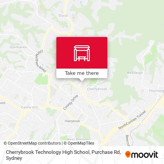 Mapa Cherrybrook Technology High School, Purchase Rd