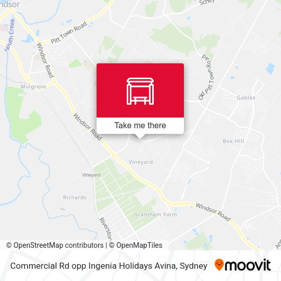 Commercial Rd opp Ingenia Holidays Avina map