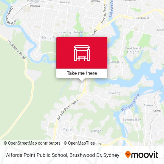 Alfords Point Public School, Brushwood Dr map