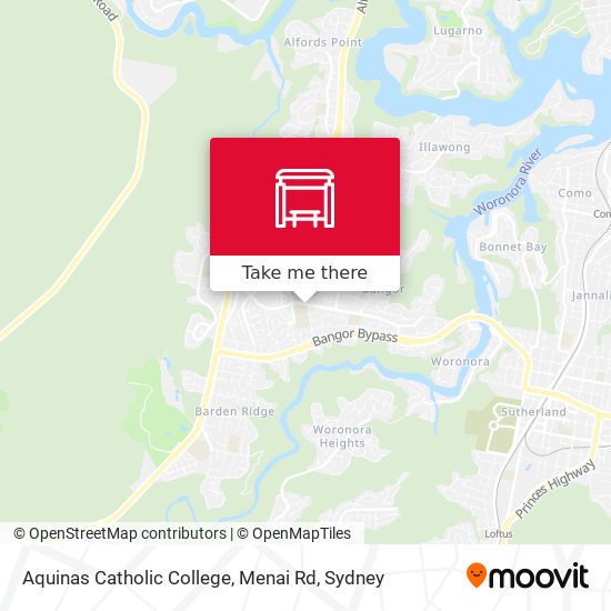 Aquinas Catholic College, Menai Rd map