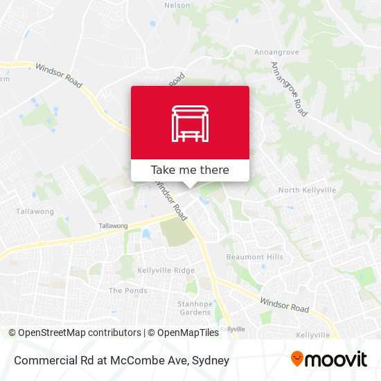 Commercial Rd at McCombe Ave map