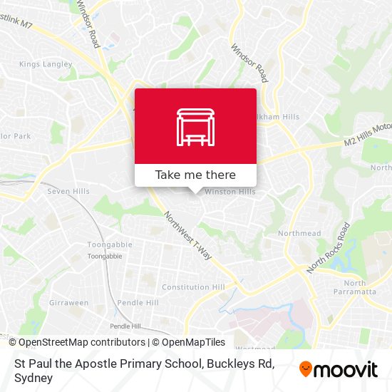 Mapa St Paul the Apostle Primary School, Buckleys Rd