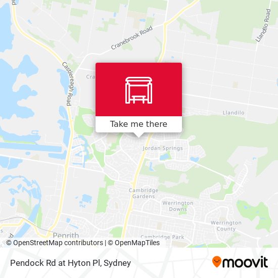 Pendock Rd at Hyton Pl map
