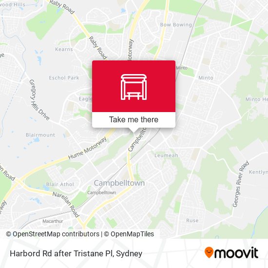 Harbord Rd after Tristane Pl map