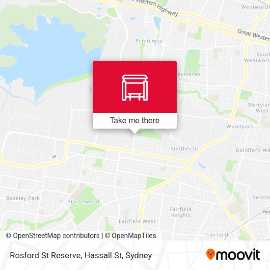 Rosford St Reserve, Hassall St map