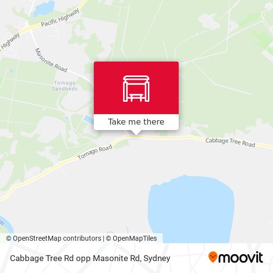 Cabbage Tree Rd opp Masonite Rd map