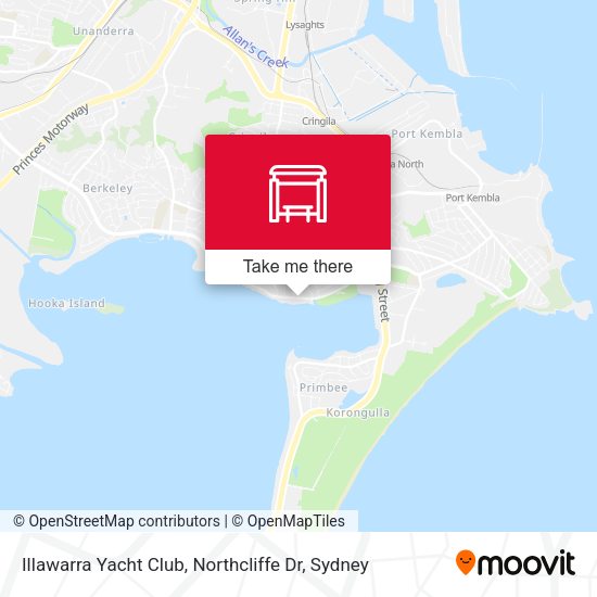 Illawarra Yacht Club, Northcliffe Dr map