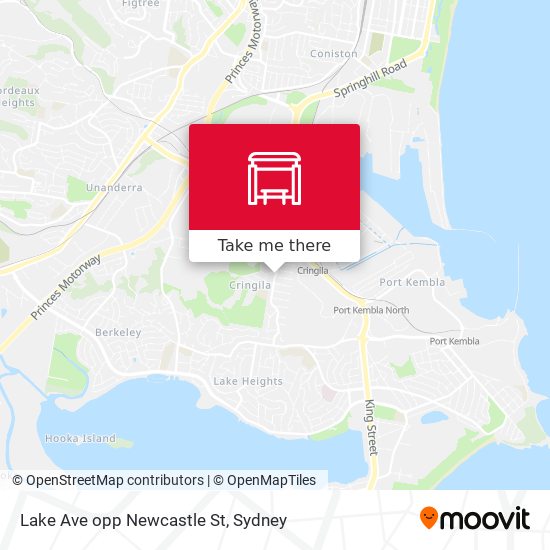 Lake Ave opp Newcastle St map