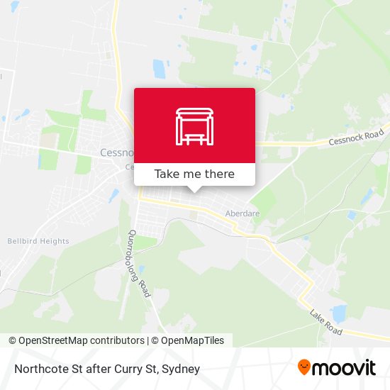 Northcote St after Curry St map