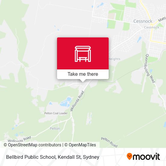 Bellbird Public School, Kendall St map