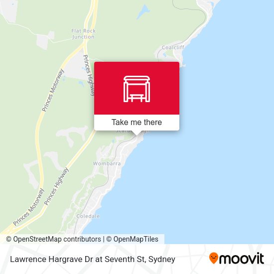 Lawrence Hargrave Dr at Seventh St map