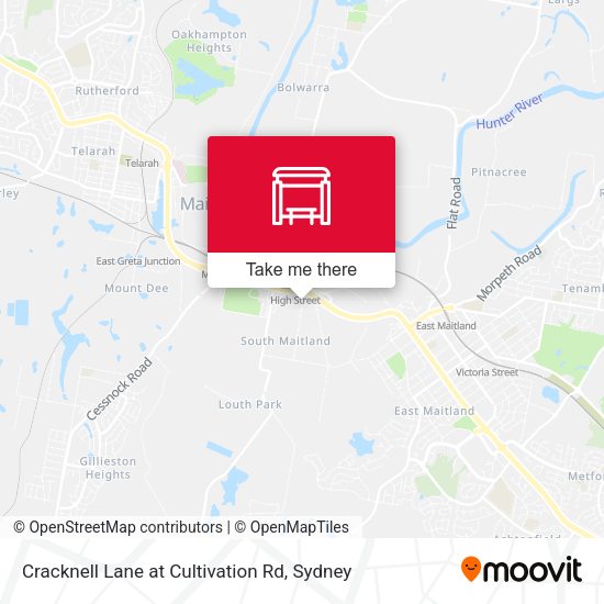 Cracknell Lane at Cultivation Rd map