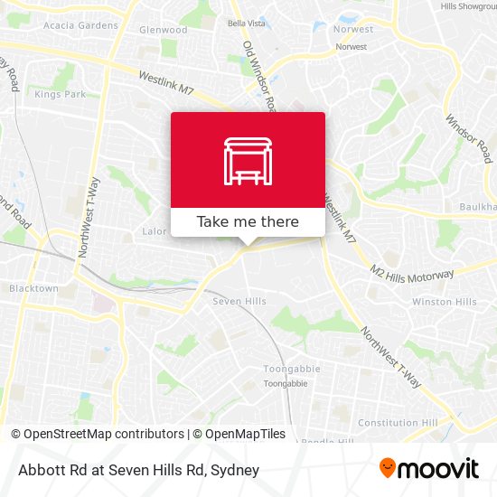 Abbott Rd at Seven Hills Rd map