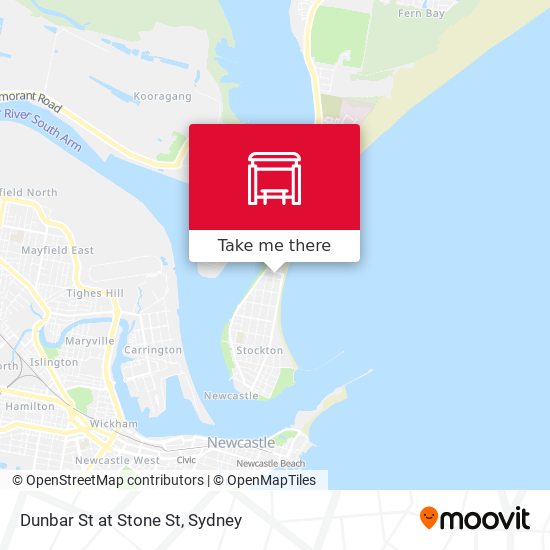 Dunbar St at Stone St map