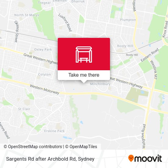 Sargents Rd after Archbold Rd map