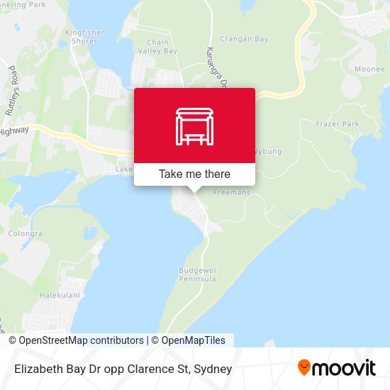 Elizabeth Bay Dr opp Clarence St map