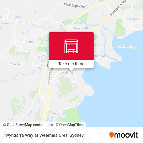 Wyndarra Way at Weemala Cres map