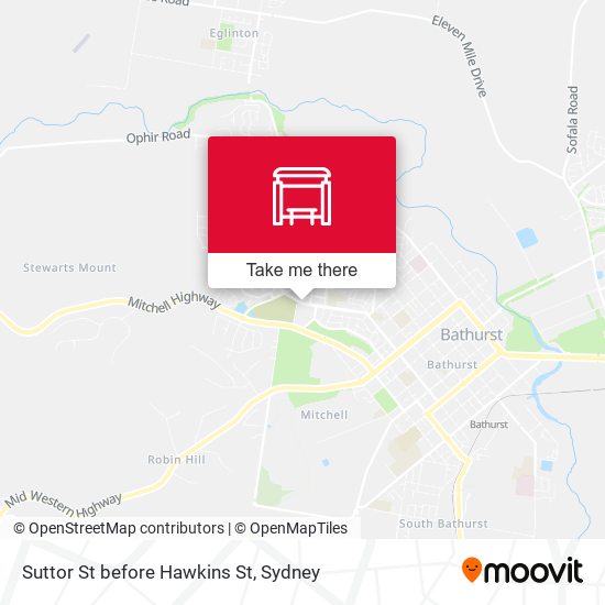 Suttor St before Hawkins St map